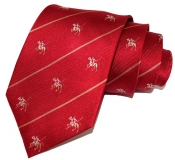 Krawatte - Rot/Polospieler