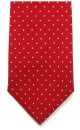Krawatte - Weiße Tupfen auf rotem Grund