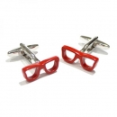 Manschettenknöpfe - Hipster Brille