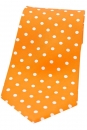 Krawatte - Orange mit weißen Punkten