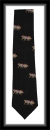 Krawatte - Schwarz/Pferderennen