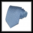 Krawatte - Hellblau mit Paisleytropfen